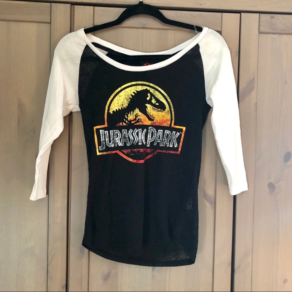 Jurassic Park Baseball Tee